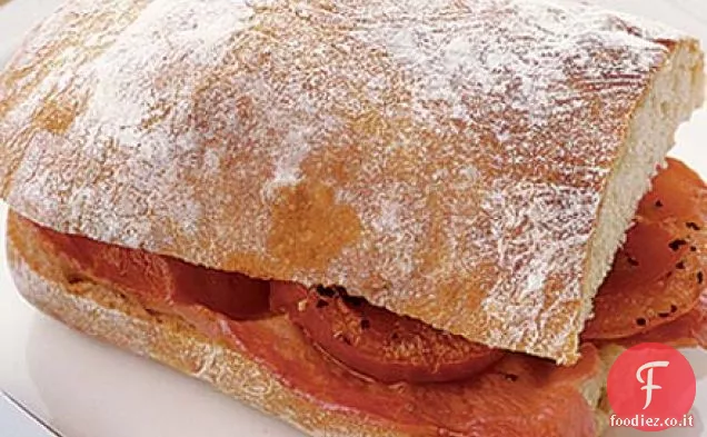 Ciabatta di pancetta e pomodoro