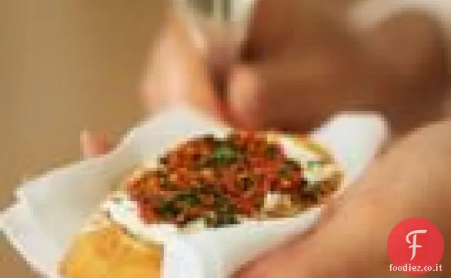 Crostini al Pesto di Peperoni Rossi arrostiti