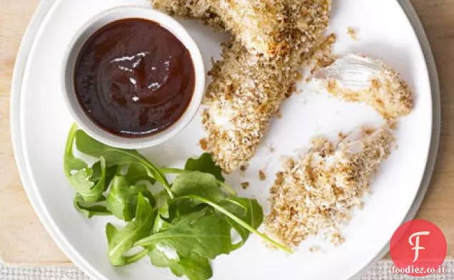 Pepite di pollo reale con salsa barbecue fumoso