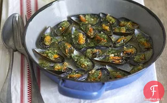 Croccanti cozze al forno