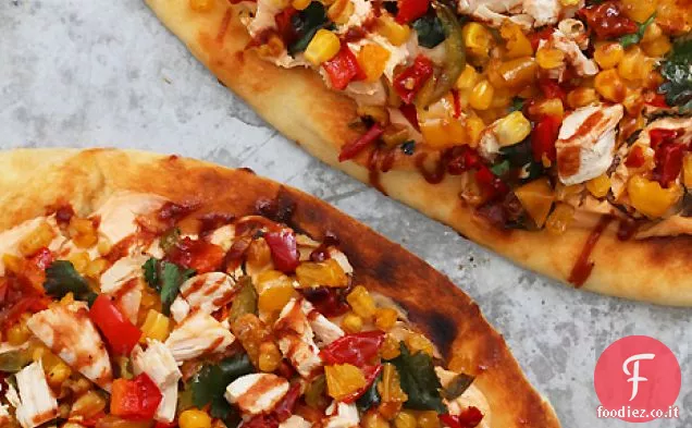 Chipotle Pollo arrosto e pizza di verdure