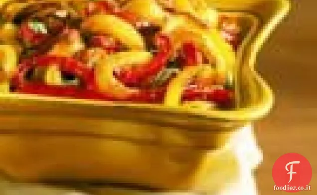 Peperoni al forno con pomodori