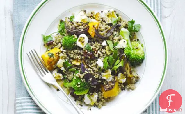 Insalata di quinoa, zucca e broccoli