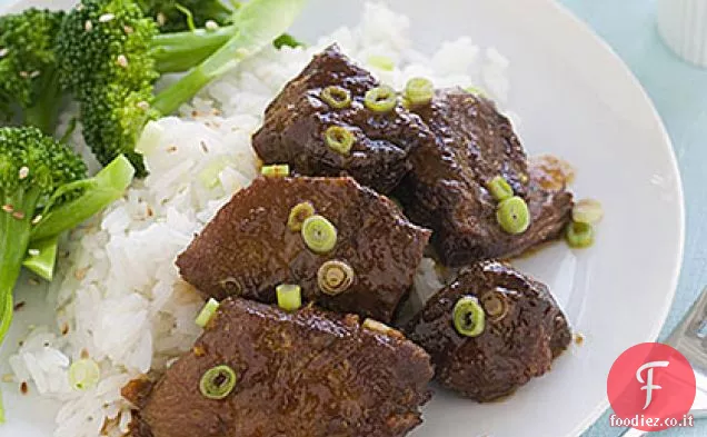 Spalla di maiale brasato di soia al miele