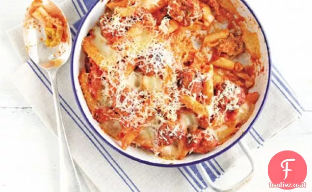 Sausageball pasta cuocere