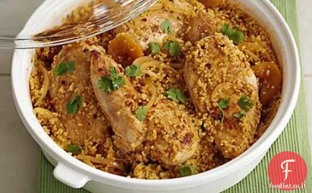 Harissa - pollo speziato con grano bulgur