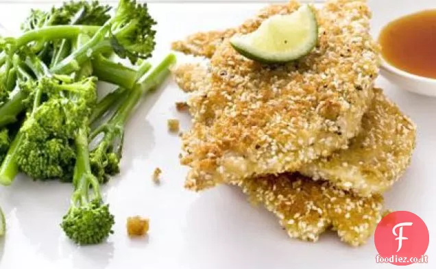 Pollo al sesamo con salsa di soia