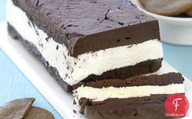 Terrina di cioccolato bianco e fondente