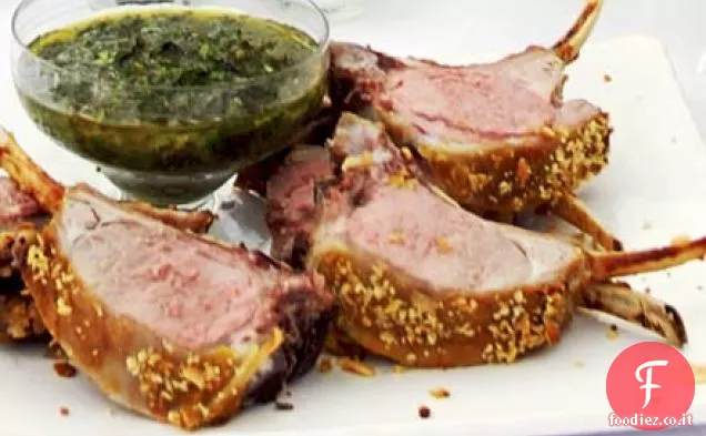 Cotolette di agnello con gusto alle erbe