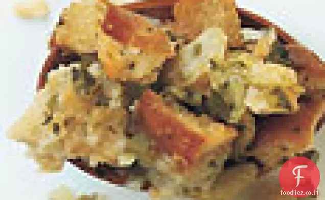 Ripieno di pane rustico con peperone e Timo fresco