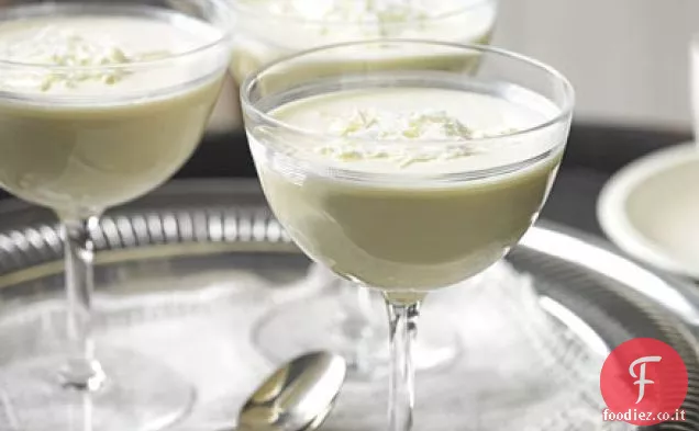 Mousse di cioccolato bianco e cardamomo