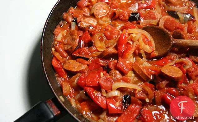 Salsiccia facile e peperoni