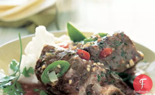 Costolette di manzo in Chipotle e salsa di peperoncino verde