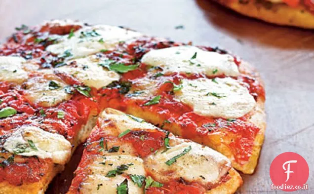 Pizza al formaggio alle erbe