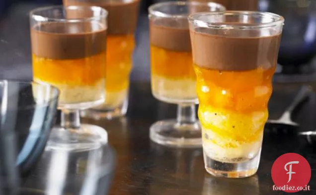 Vasetti di Jaffa al cioccolato