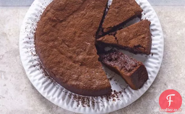 Torta al cioccolato ubriaco affondato