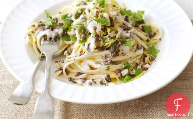 Fettuccine di lenticchie e limone