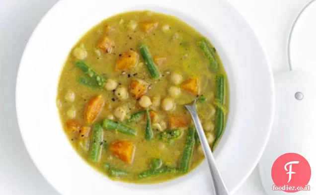 Zuppa indiana di ceci e verdure