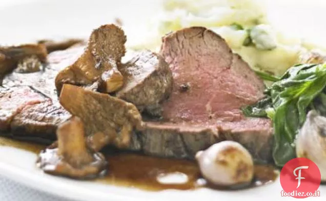 Manzo scottato con funghi selvatici e balsamico