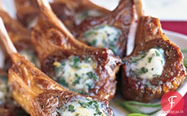 Costolette di agnello saltate con burro di Béarnaise