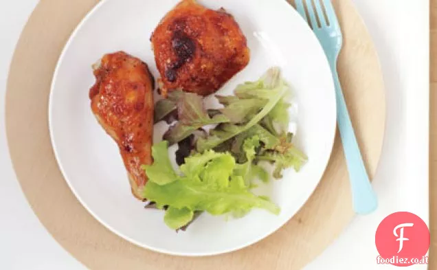 Pollo alla griglia appiccicoso