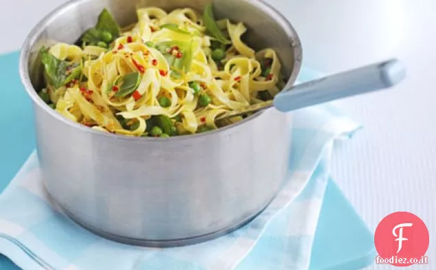 Pasta di piselli estivi