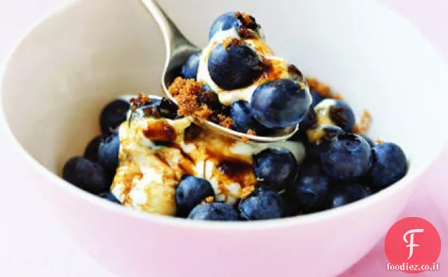 Mirtilli con Crema di Zucchero di canna
