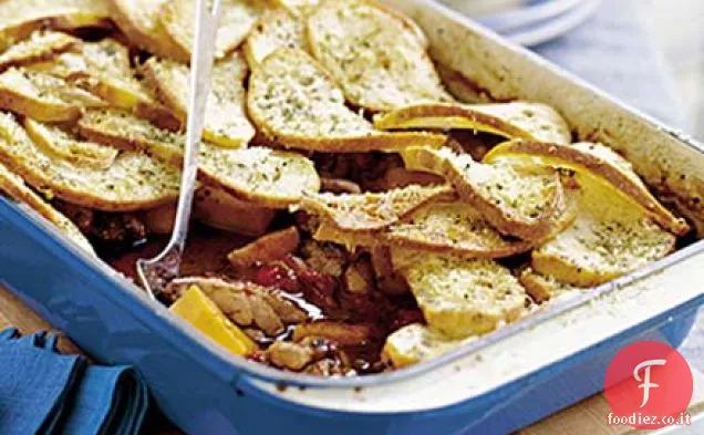 Torta di pollo e butternut italiano