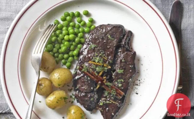 Bistecca di cervo con salsa di porto