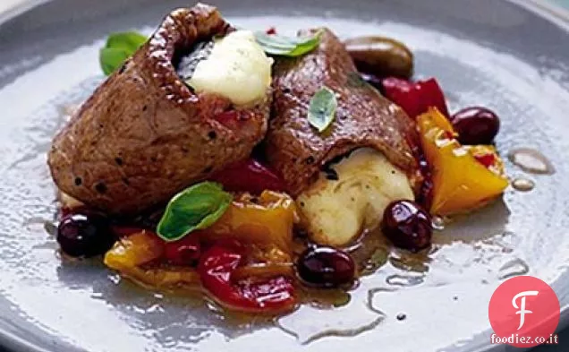 Impacchi di mozzarella di manzo