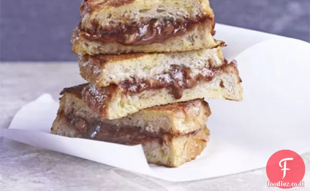 Cioccolato e banana French toast