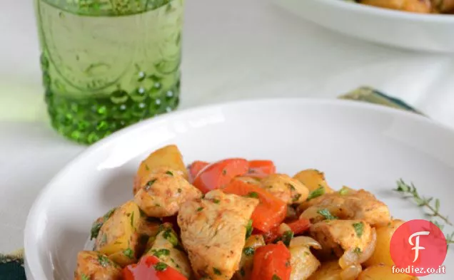 Hash di verdure di tacchino