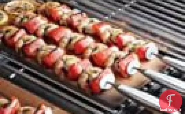 Gamberi e peperoni Kabobs