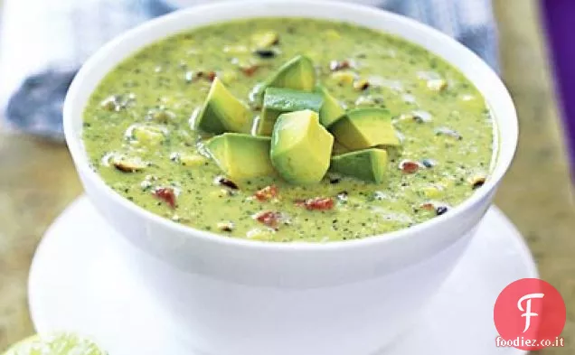 Bisque di mais e pepe alla griglia