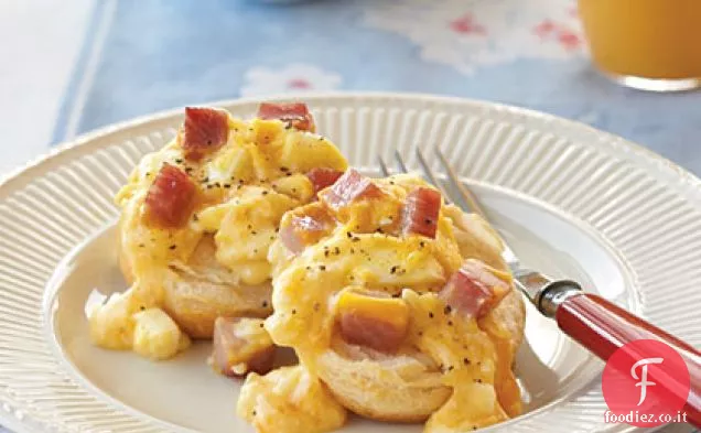 Casseruola di prosciutto e uova