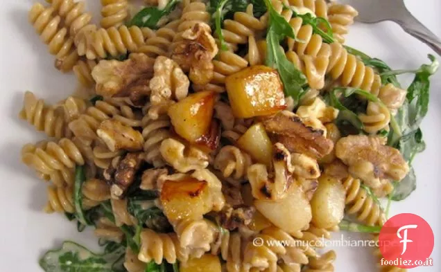 Pasta Integrale con Pere, Noci e Gorgonzola