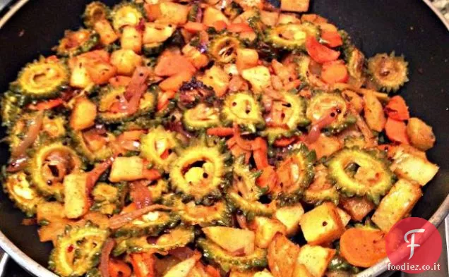 Karela o Zucca amara Saltate in padella