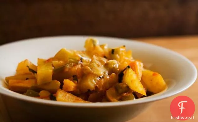 Chayote con Pomodoro e Cile verde