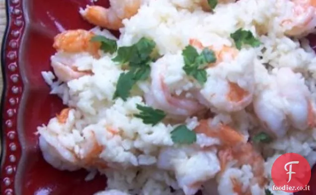 Riso con cocco e gamberetti (Arroz Con Coco Y Camarones)