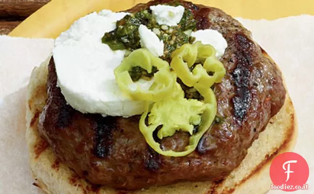 Hamburger al pesto di pomodoro essiccato al sole