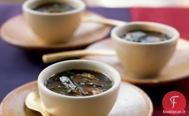 Zuppa di funghi Sherried
