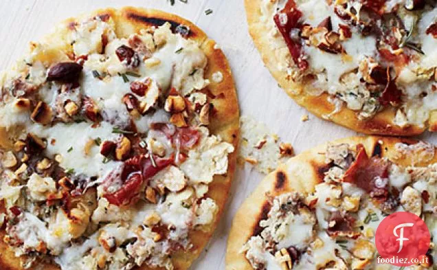 Focacce di Fagioli Bianchi con Prosciutto e Formaggio
