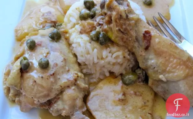 Fricase di pollo (Fricasé de Pollo)