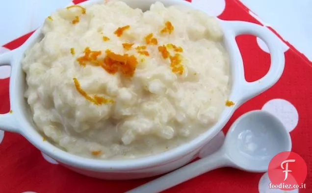 Budino di riso al mandarino (Sabor a Mandarina Arroz con Leche)