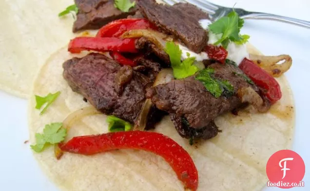 Fajitas de Carne (Fajitas di bistecca)