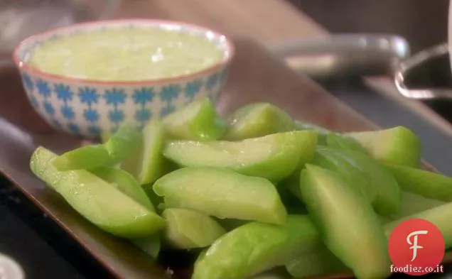 Zucca messicana con salsa di yogurt