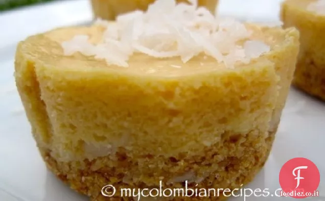 Dulce de Leche e cocco Mini Cheesecake