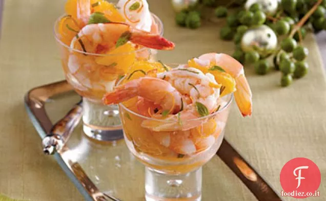 Cocktail di gamberetti e agrumi