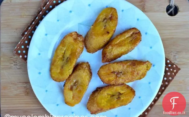 PIANTAGGINE DOLCE FRITTA (TAJADAS DE PLATANO)