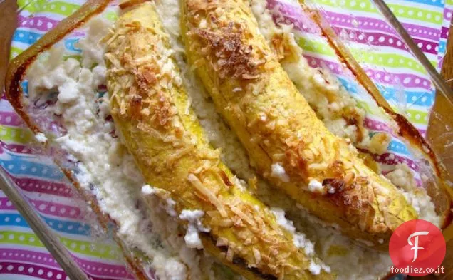 Platanos Asados con Coco (Piantaggine al cocco)